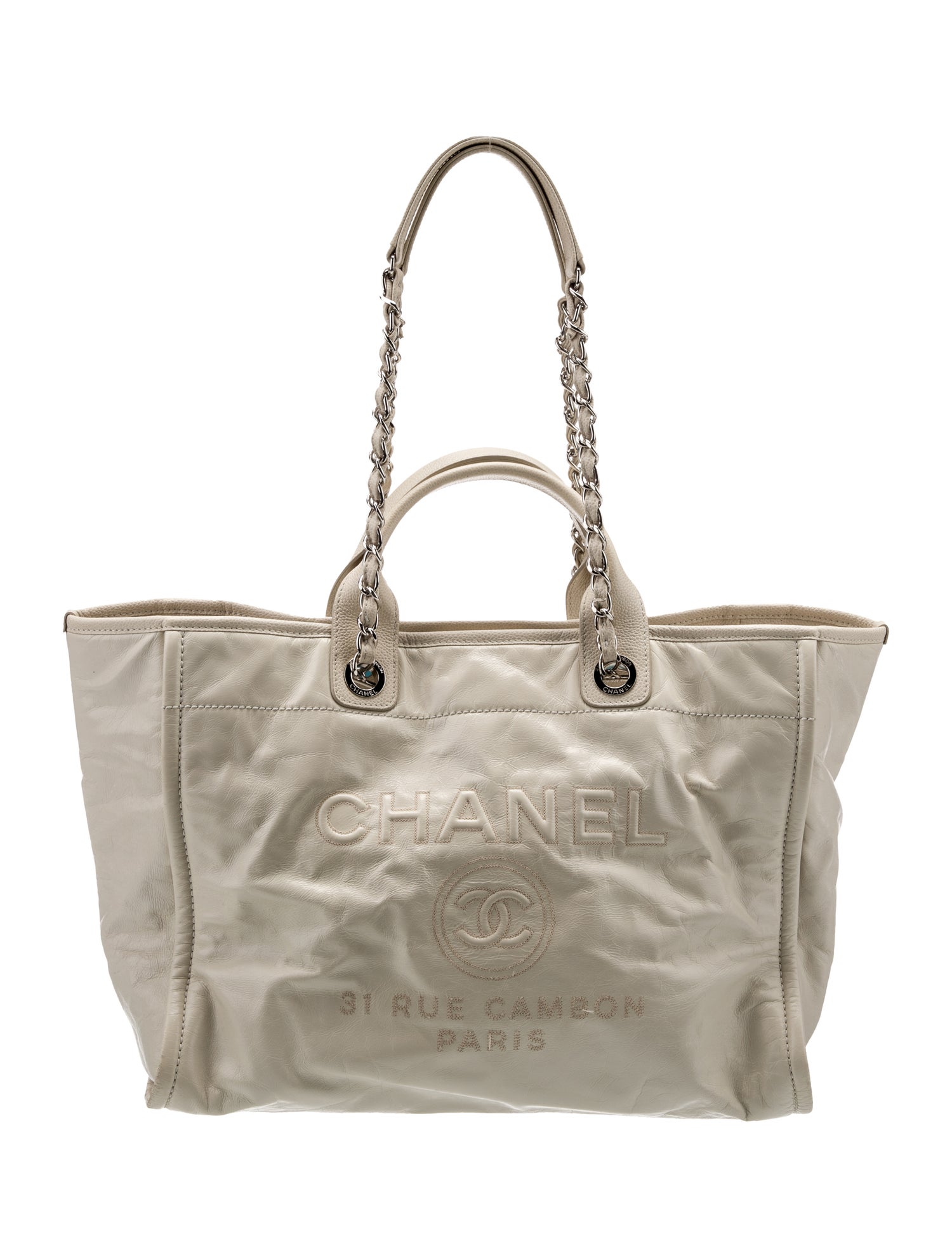 Chanel Large Glazed Deauville Tote
