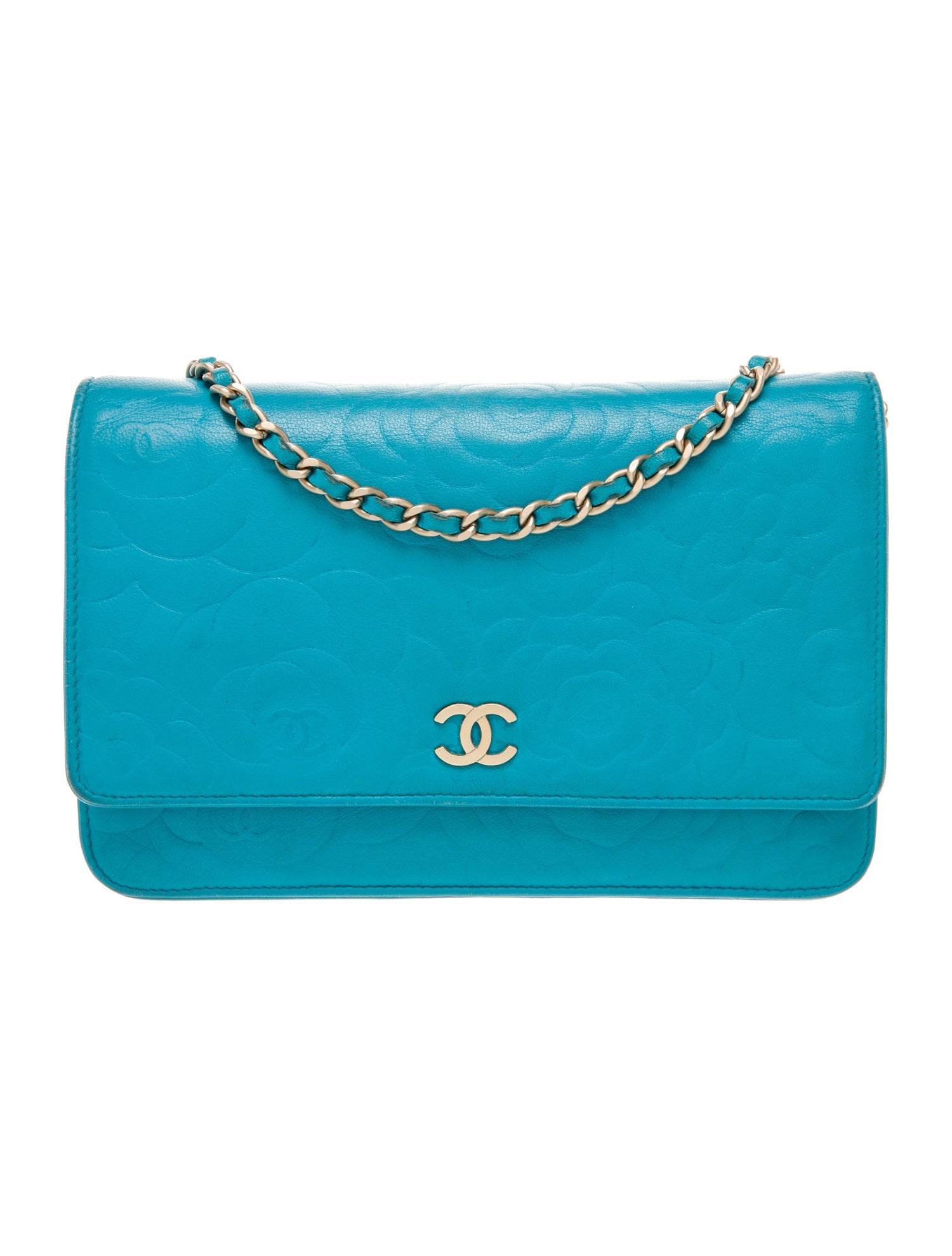 Chanel Camellia Wallet On Chain