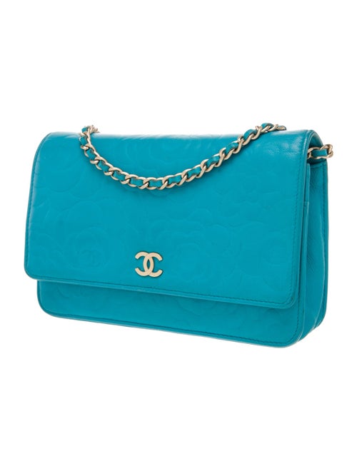 Chanel Camellia Wallet On Chain