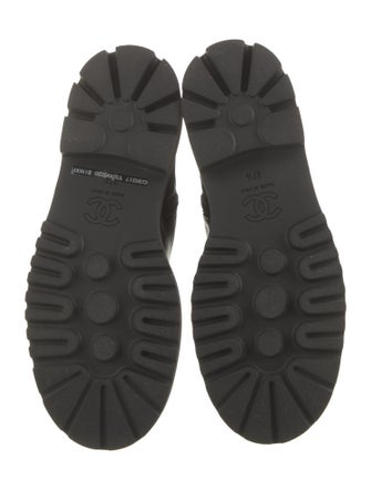 Chanel 2022 Interlocking CC Logo Combat Boots
