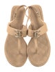 Chanel 2021 Interlocking CC Logo T-Strap Sandals