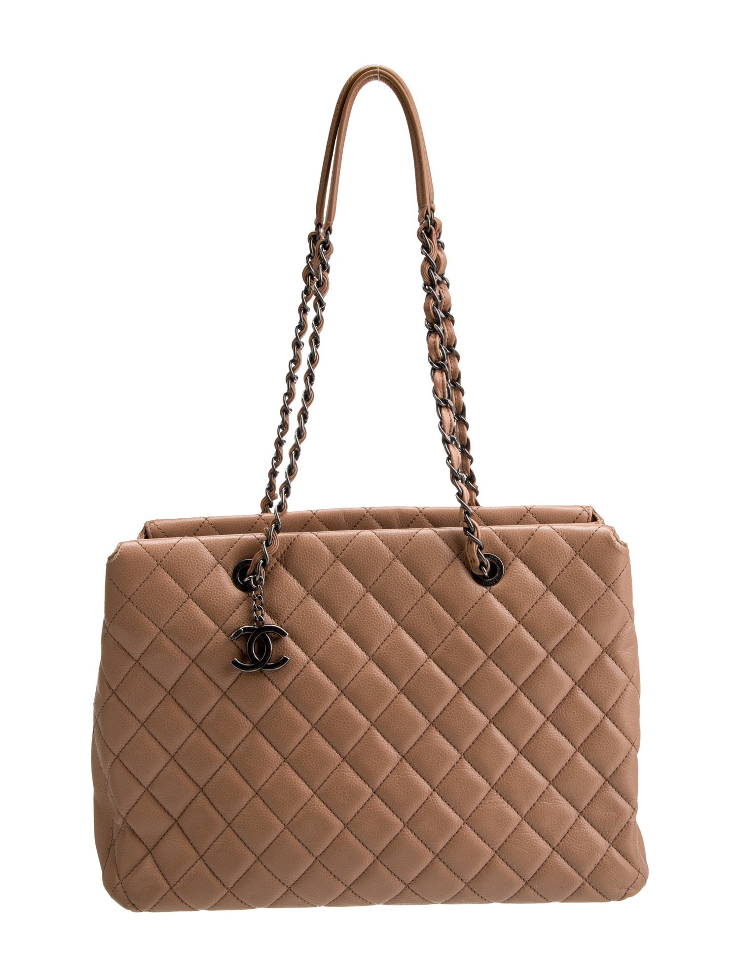 Chanel Quilted Caviar Large City Shopping Tote