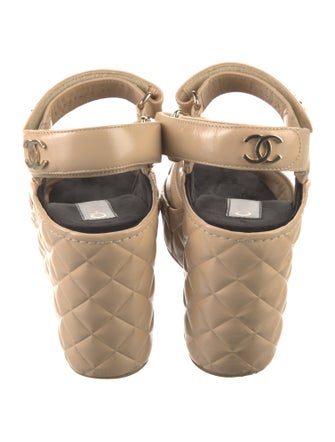 Chanel 2021 Interlocking CC Logo Sandals