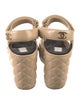 Chanel 2021 Interlocking CC Logo Sandals