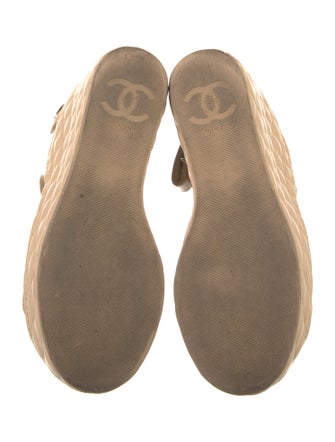 Chanel 2021 Interlocking CC Logo Sandals