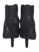 Chanel Interlocking CC Logo Suede Lace-Up Boots