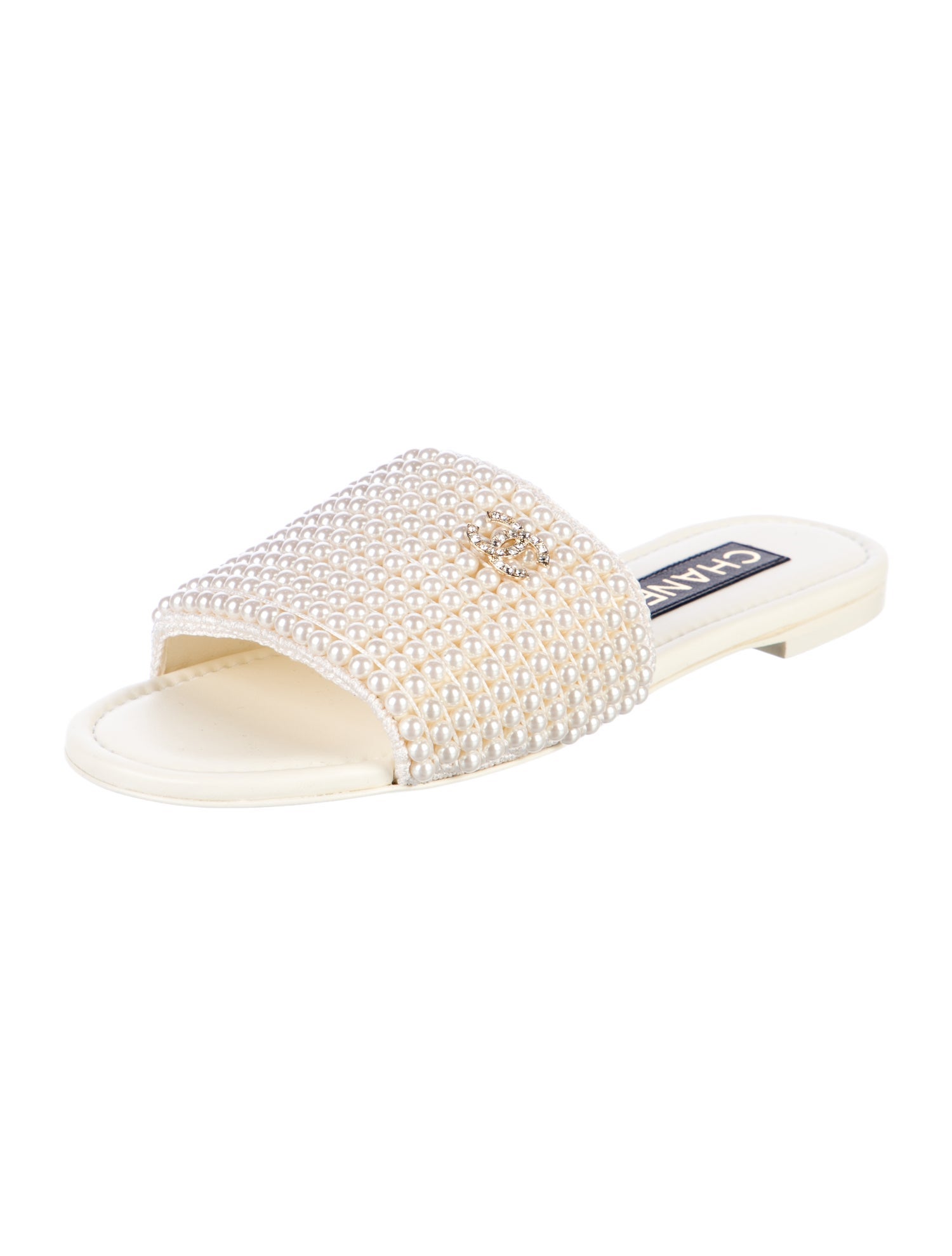 Chanel 2025 Interlocking CC Logo Slides w/ Tags