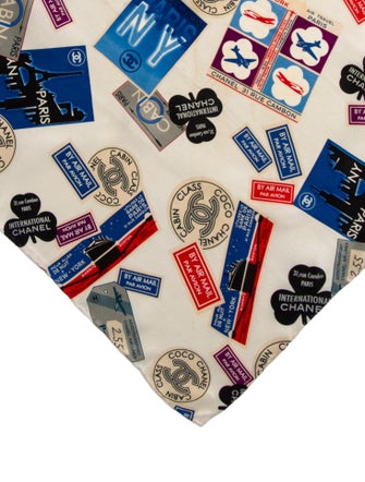 Chanel CC Airlines Silk Scarf