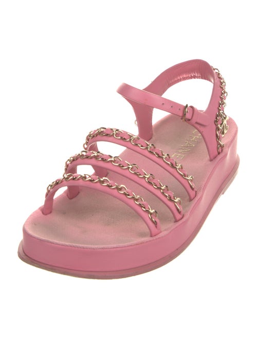 Chanel 2021 Interlocking CC Logo Gladiator Sandals