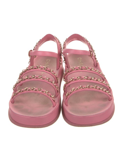 Chanel 2021 Interlocking CC Logo Gladiator Sandals