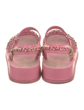 Chanel 2021 Interlocking CC Logo Gladiator Sandals