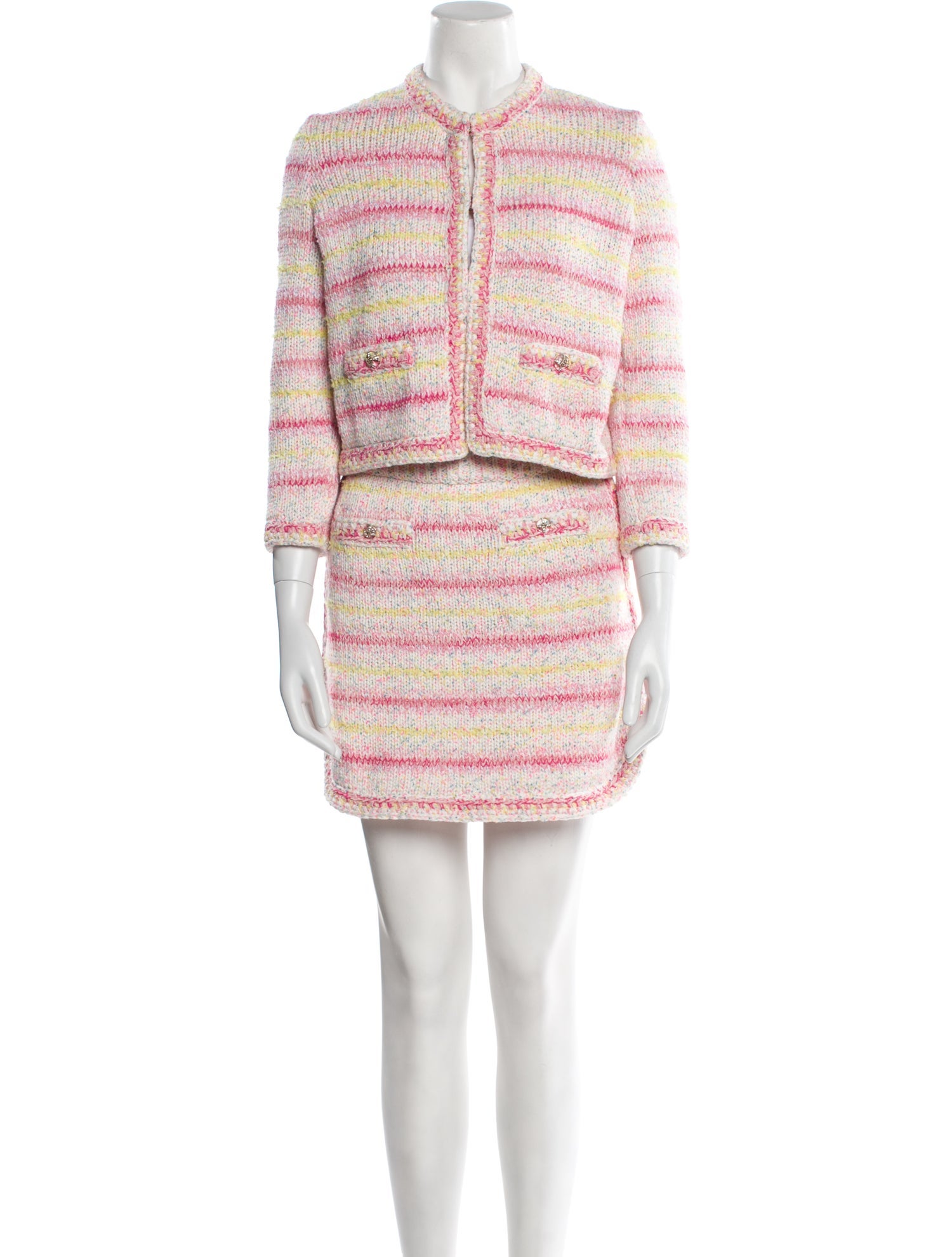 Chanel 2024 Crochet Skirt Set