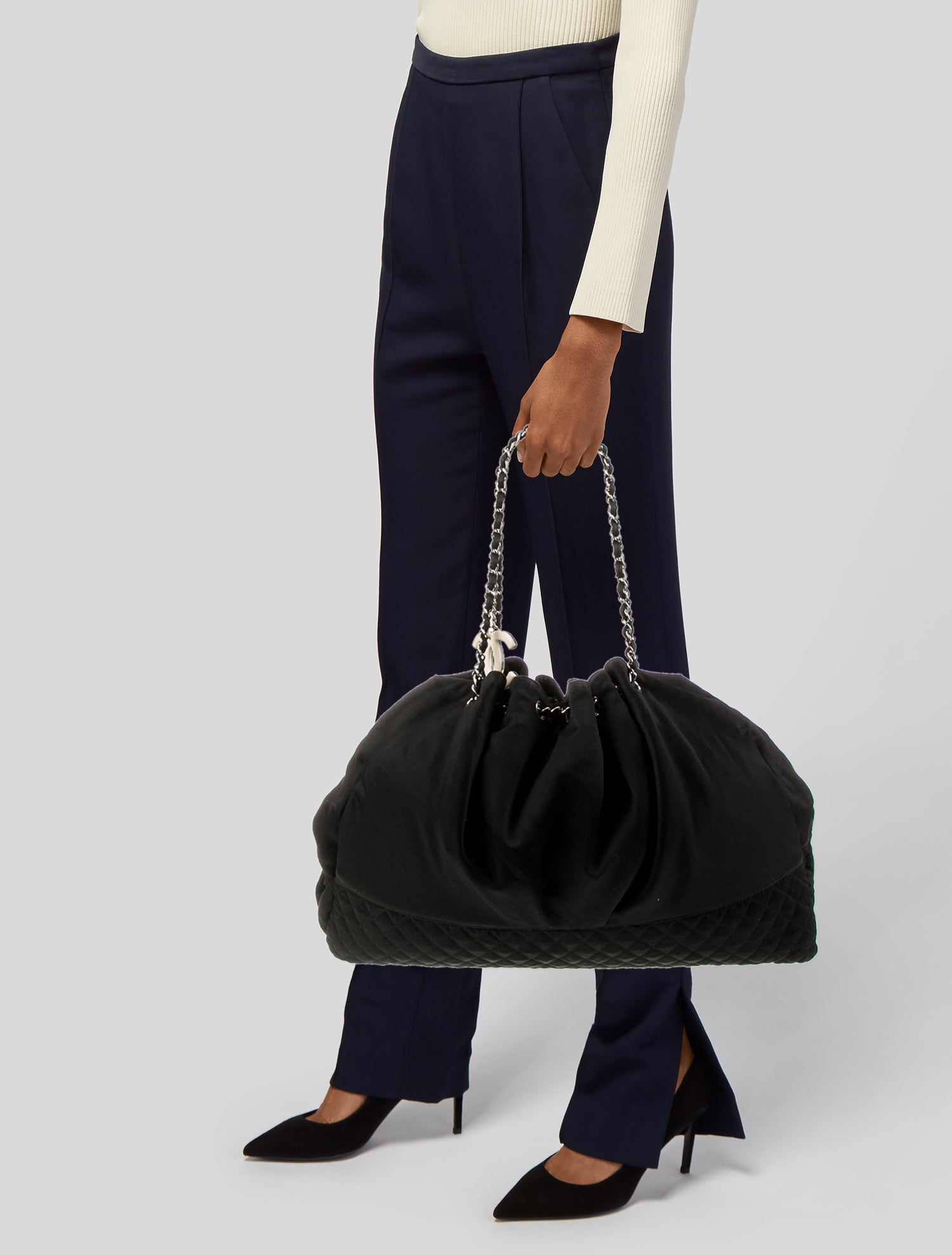 Chanel Satin Melrose Cabas