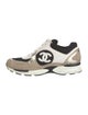 Chanel Interlocking CC Logo Suede Sneakers