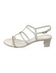 Chanel 2023 Interlocking CC Logo T-Strap Sandals