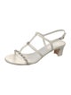 Chanel 2023 Interlocking CC Logo T-Strap Sandals