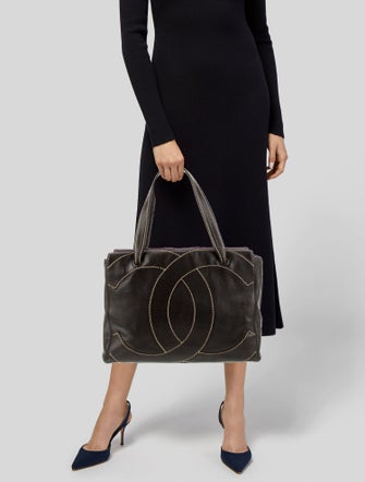 Chanel Surpique CC Shoulder Bag