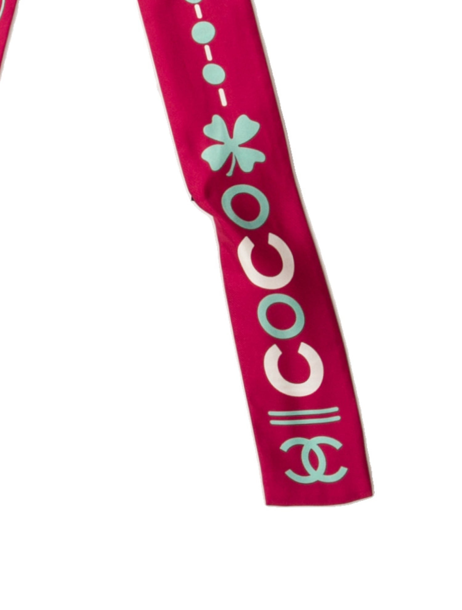 Chanel Silk Interlocking CC Logo Bandeau