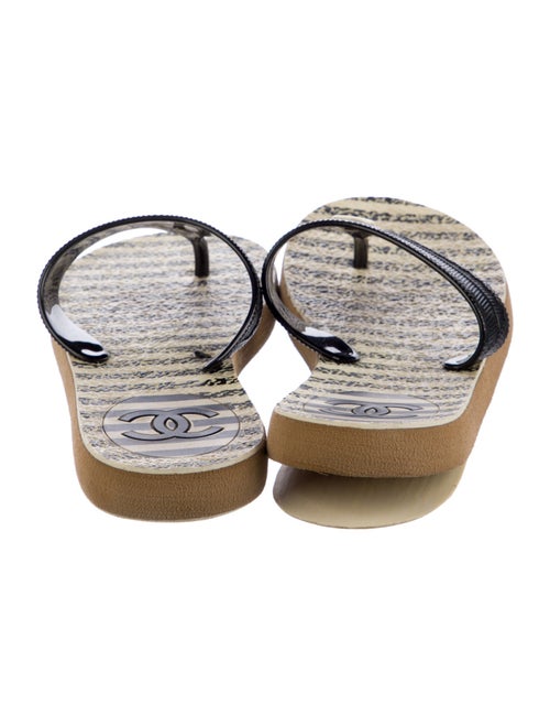 Chanel Interlocking CC Logo Rubber Espadrilles