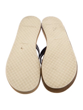 Chanel Interlocking CC Logo Rubber Espadrilles