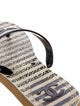 Chanel Interlocking CC Logo Rubber Espadrilles