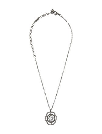 Chanel 2024 Faux Pearl & Strass CC Pendant Necklace