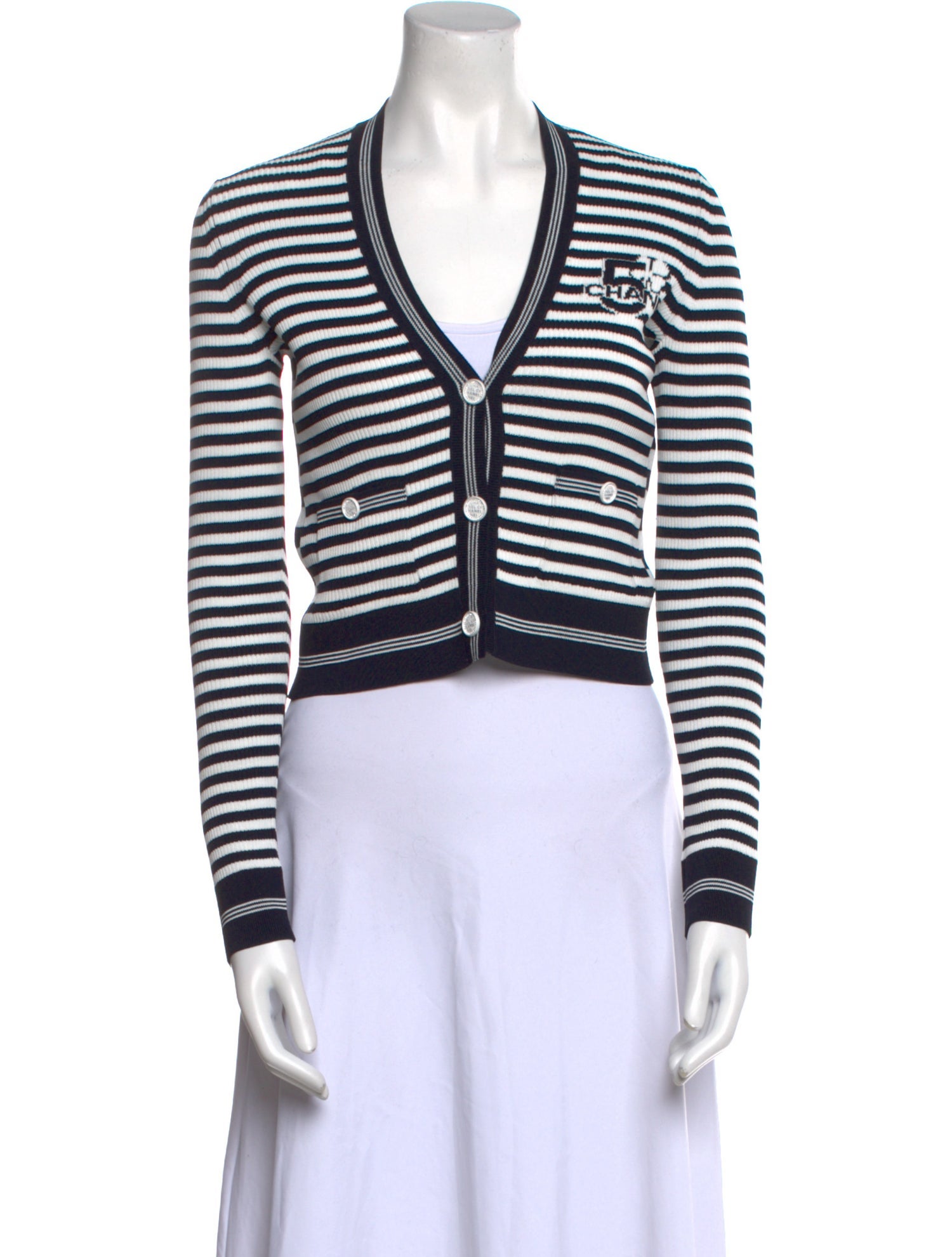 Chanel 2023 Striped Sweater