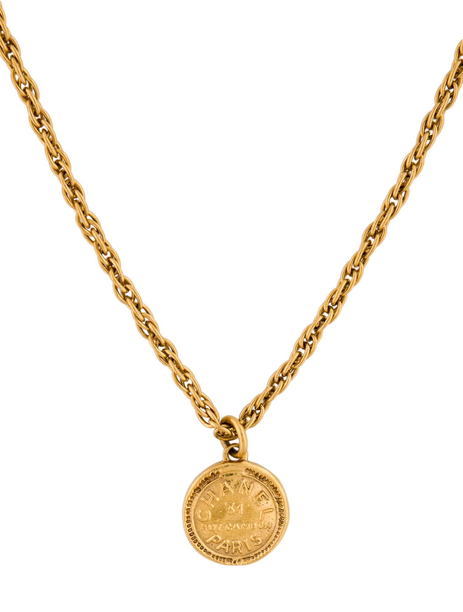 Chanel Vintage 31 Rue Cambon Pendant Necklace
