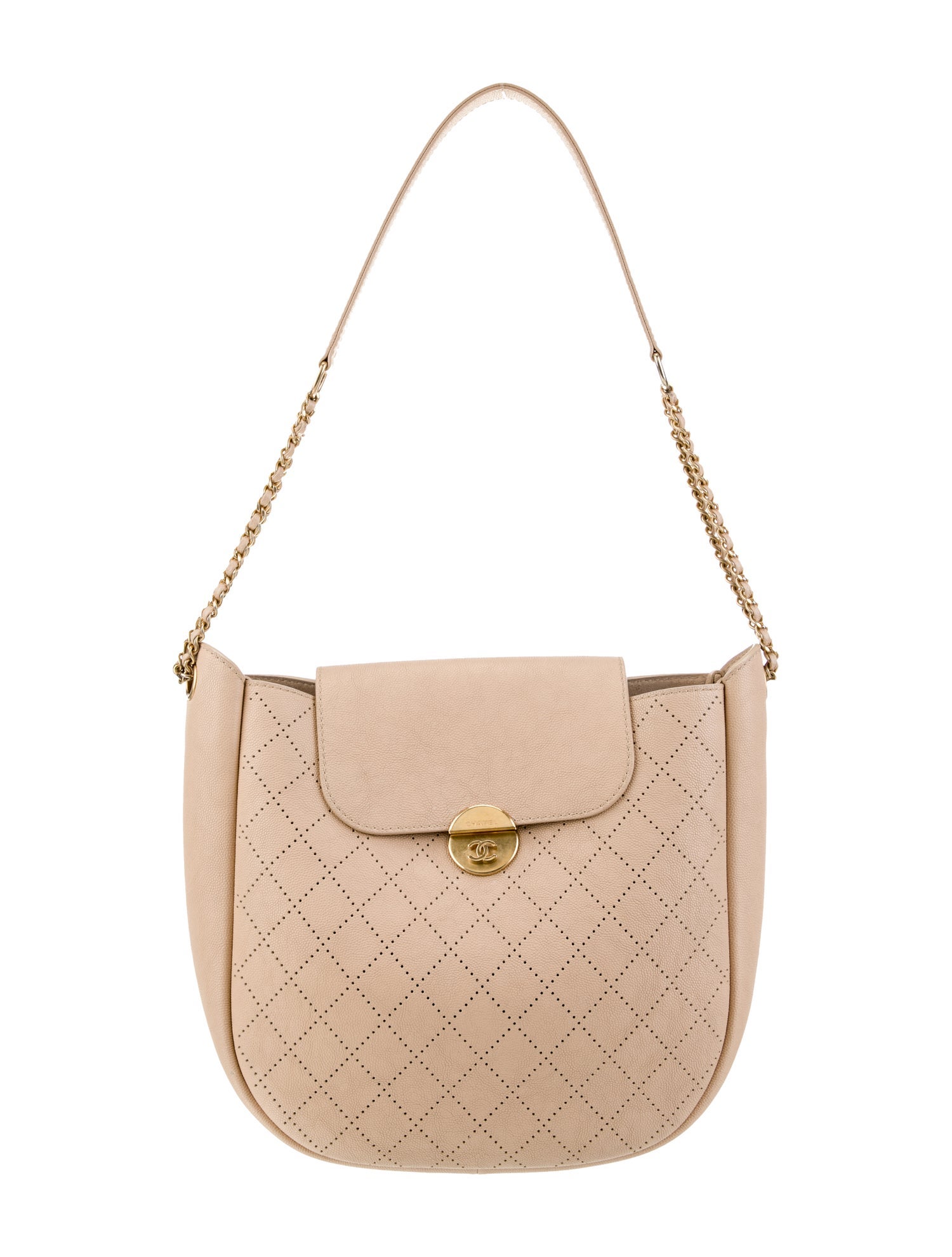 Chanel Small Perforated Diamond Hobo