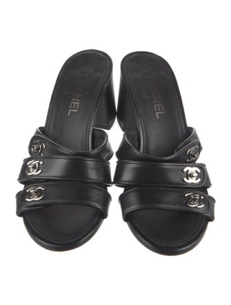 Chanel 2019 Interlocking CC Logo Slides