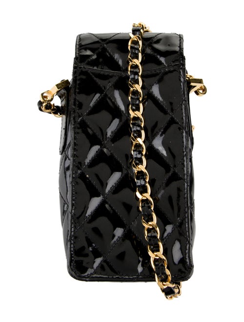 Chanel Patent CC Phone Holder w/ Chain