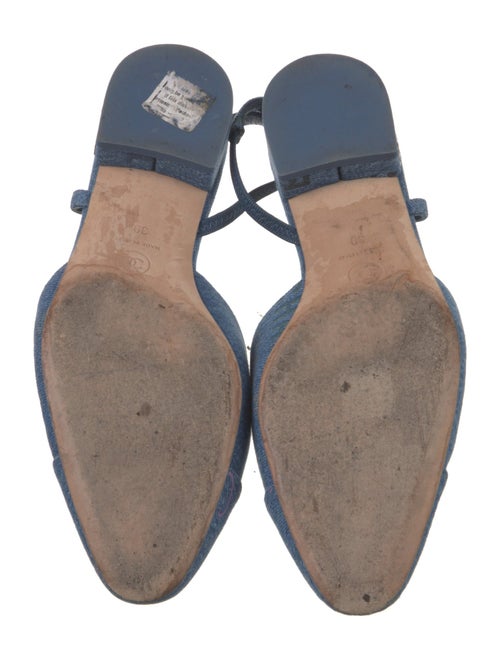 Chanel 2022 Interlocking CC Logo Slingback Flats