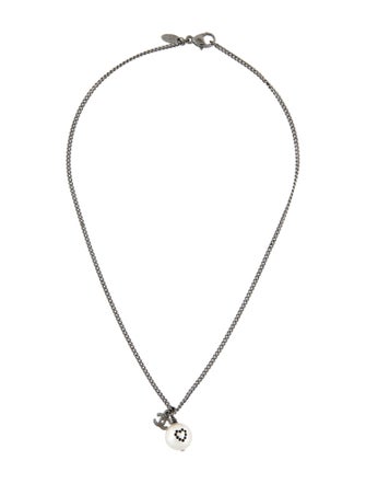 Chanel Faux Pearl & Strass CC Pendant Necklace