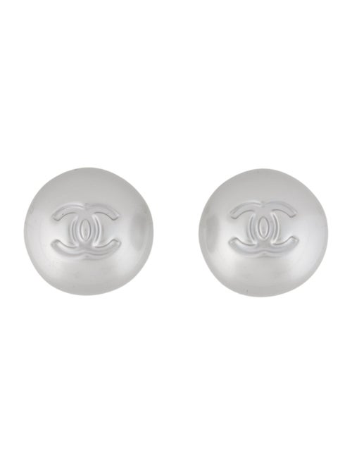 Chanel 2025 Faux Pearl CC Stud Earrings