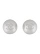 Chanel 2025 Faux Pearl CC Stud Earrings