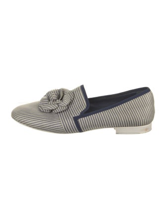 Chanel Interlocking CC Logo Canvas Loafers