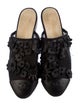 Chanel Interlocking CC Logo Mesh Mules