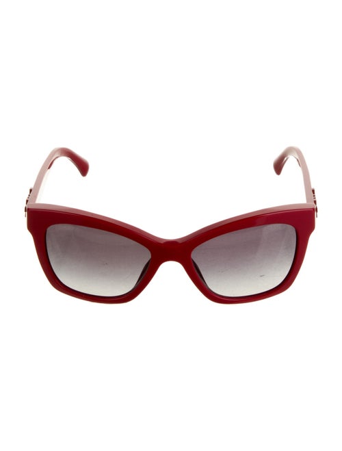 Chanel Boy Brick Interlocking CC Logo Sunglasses