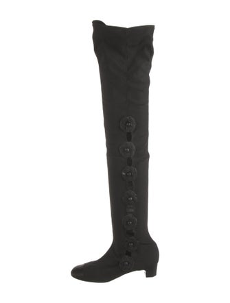 Chanel 2011 Interlocking CC Logo Sock Boots