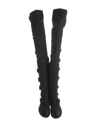 Chanel 2011 Interlocking CC Logo Sock Boots
