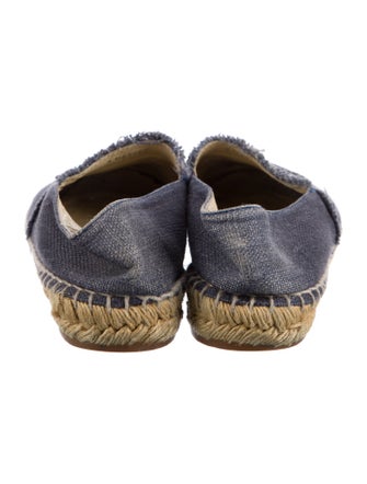 Chanel Interlocking CC Logo Whipstitch Trim Espadrilles