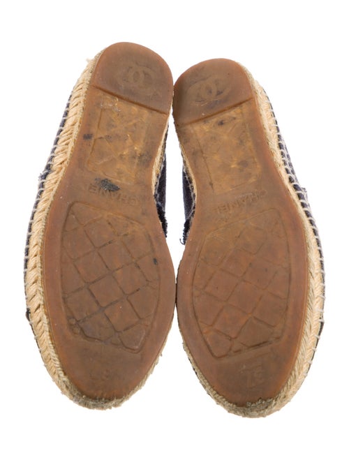 Chanel Interlocking CC Logo Whipstitch Trim Espadrilles