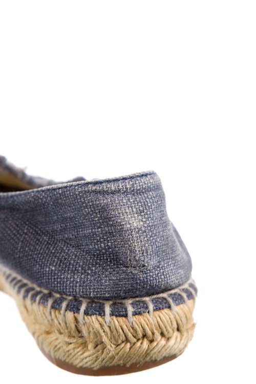 Chanel Interlocking CC Logo Whipstitch Trim Espadrilles