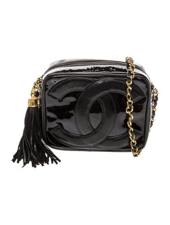 Chanel Patent Small CC Tassel Camera Bag