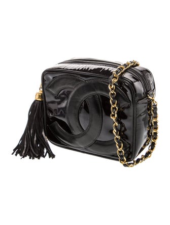 Chanel Patent Small CC Tassel Camera Bag