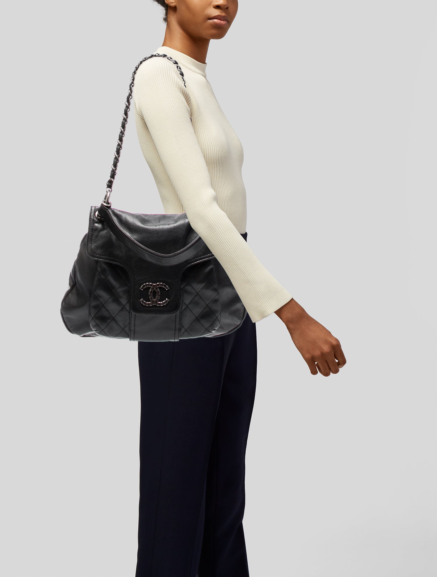 Chanel Coco Rider Flap Hobo