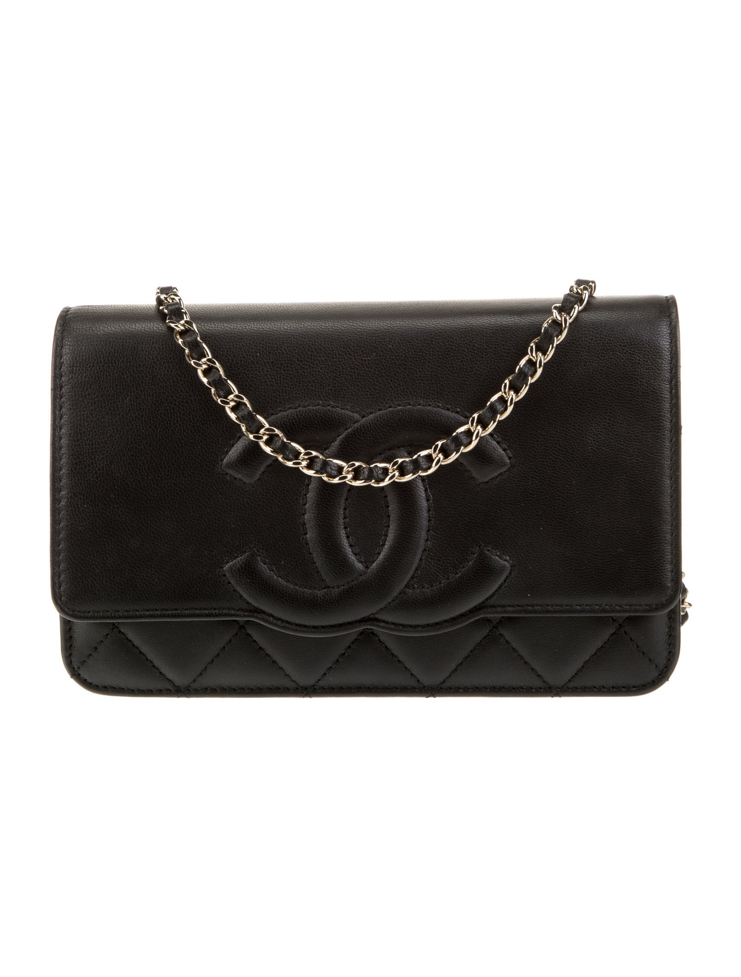 Chanel Quilted CC Wallet On Chain