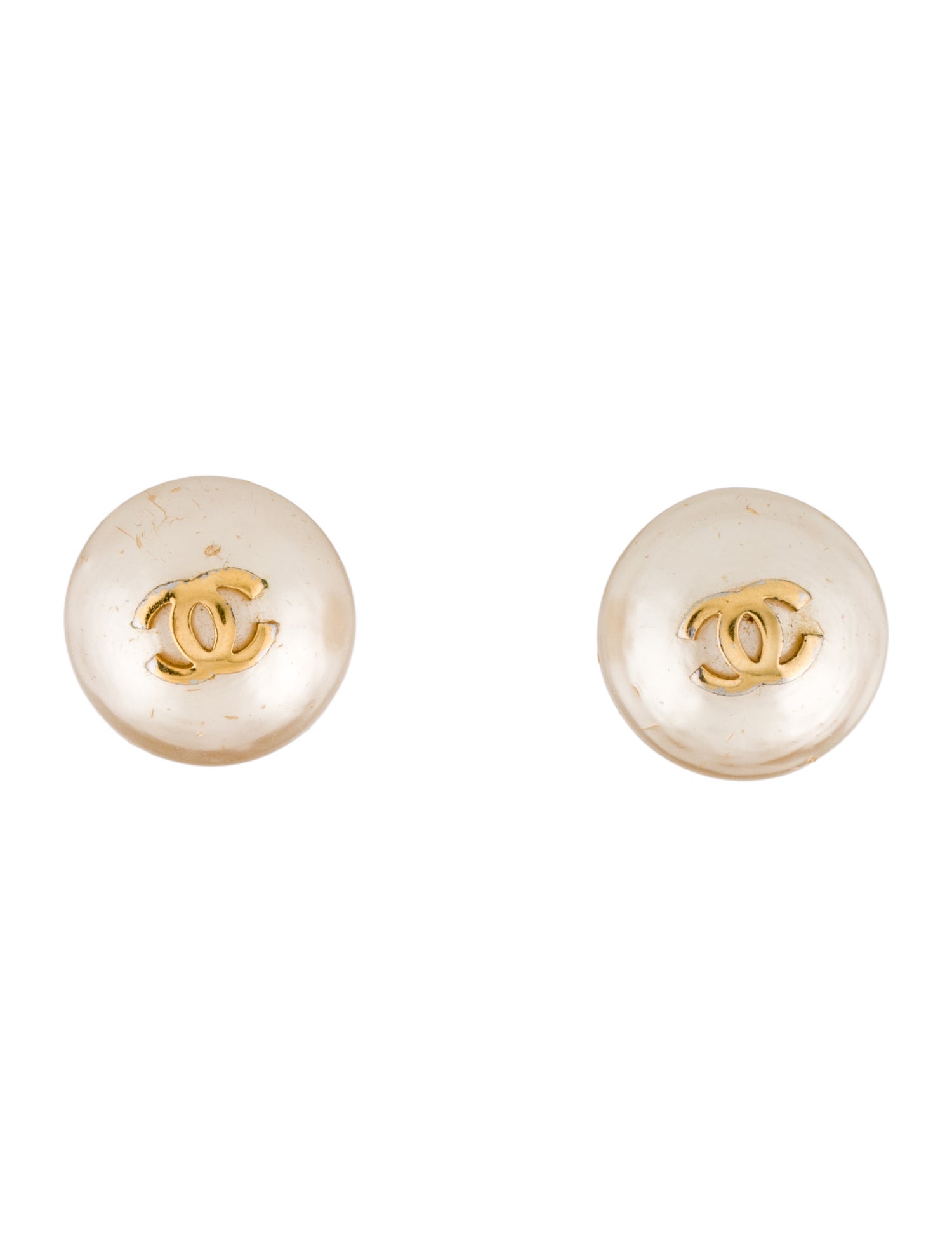 Chanel Vintage CC Clip-On Earrings