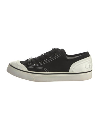 Chanel Interlocking CC Logo Canvas Sneakers