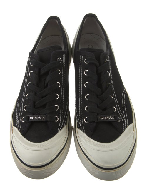 Chanel Interlocking CC Logo Canvas Sneakers